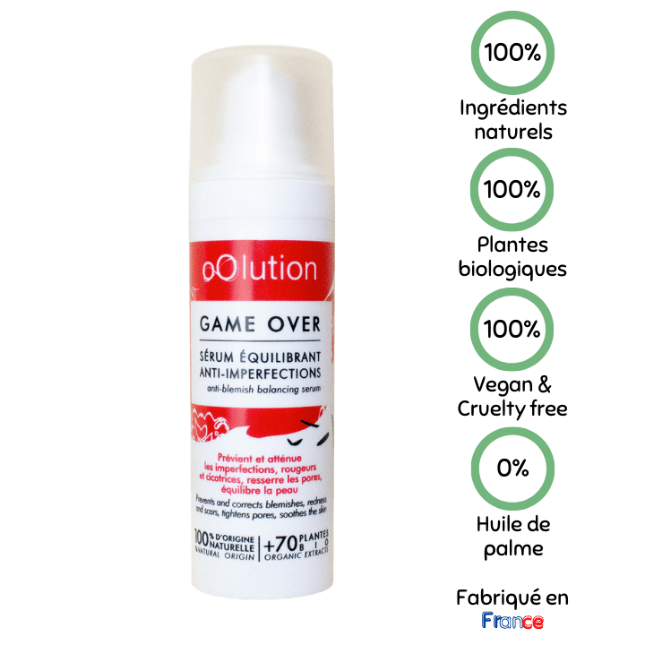 Game Over - Sérum anti-imperfections bio - oOlution