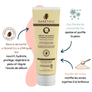 Crème de karité hydramatifiante - Karethic