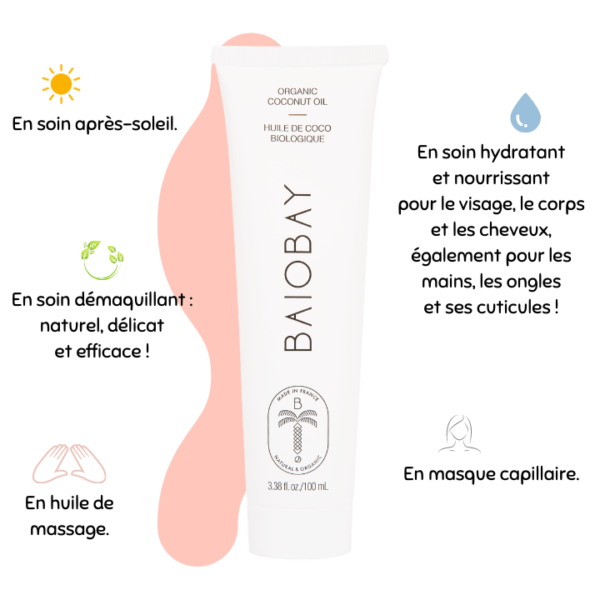Huile de coco biologique - BAIOBAY