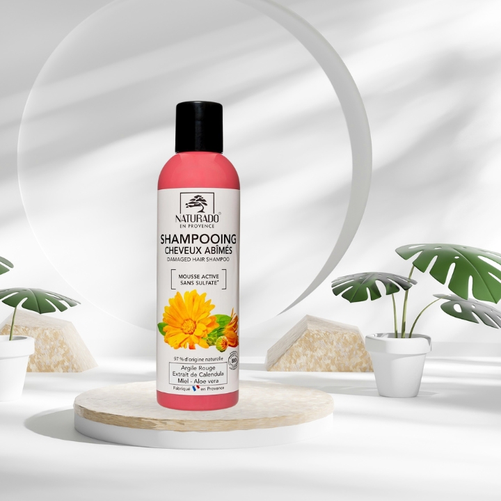 Shampooing cheveux abîmés - Naturado en Provence Shampooing cheveux abîmés - Naturado en Provence