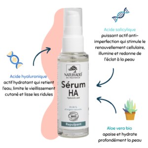 Sérum anti-âge - Acide hyaluronique - Naturado en Provence