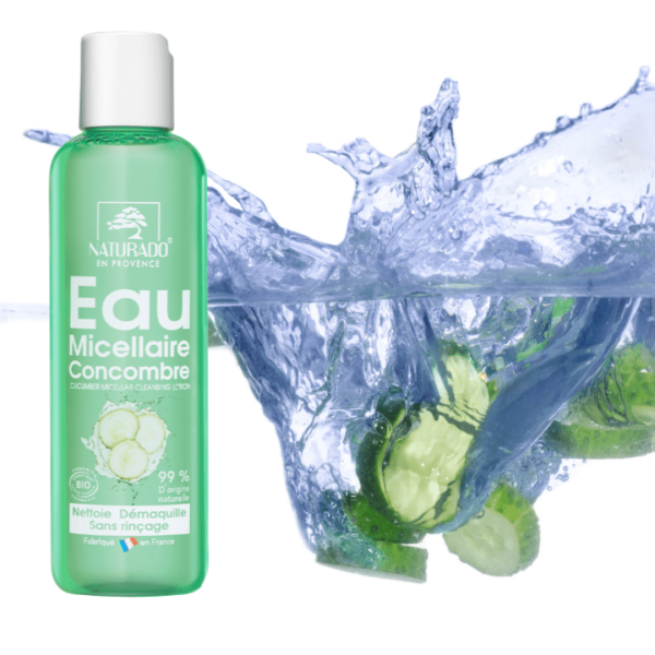 Eau micellaire concombre - Naturado en Provence