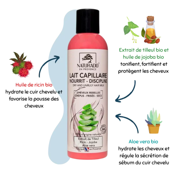 Lait capillaire - Naturado en Provence