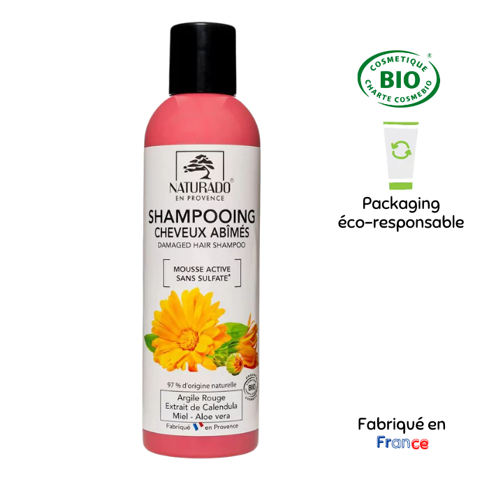 Shampooing cheveux abîmés - Naturado en Provence Shampooing cheveux abîmés - Naturado en Provence