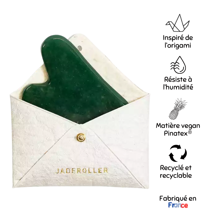 L'Étui Gua Sha perle de Jade Roller
