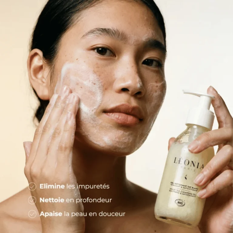Gel nettoyant visage thé blanc - Léonia Paris