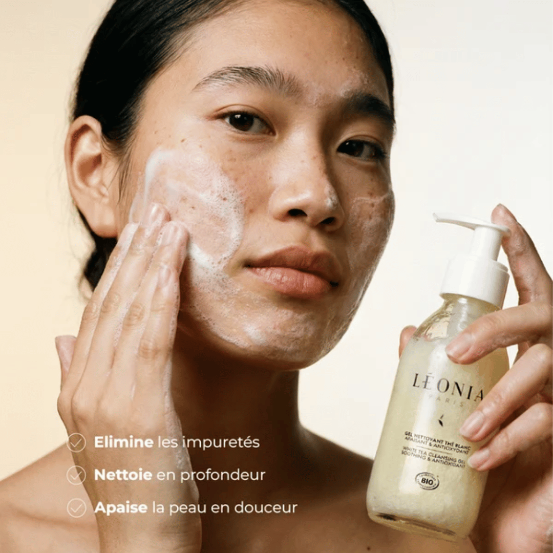 Gel nettoyant visage thé blanc - Léonia Paris Gel nettoyant visage thé blanc - Léonia Paris
