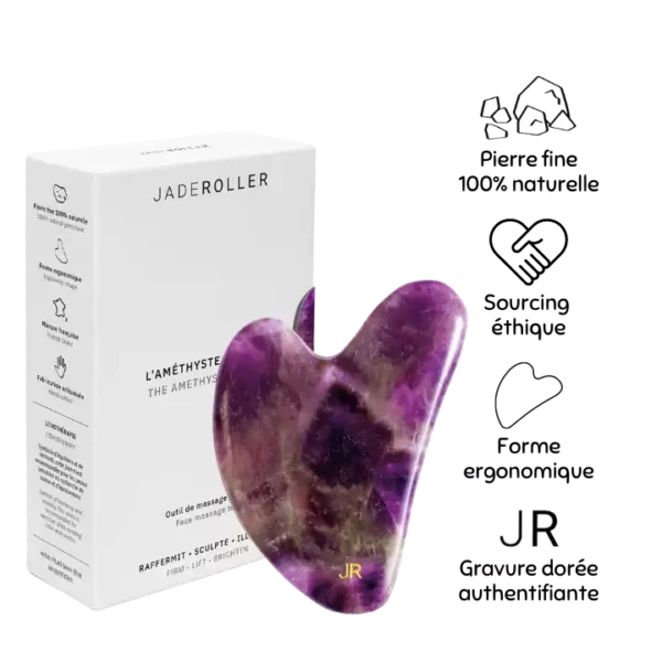 Gua Sha Améthyste - Jade Roller