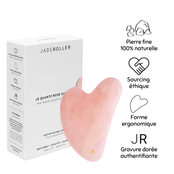 Gua Sha Quartz Rose - Jade Roller