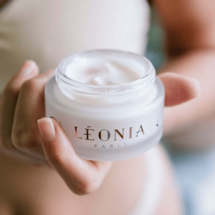 La texture de la Crème légère thé blanc - Léonia Paris