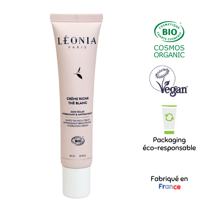 Crème riche thé blanc 30 ml - Léonia Paris