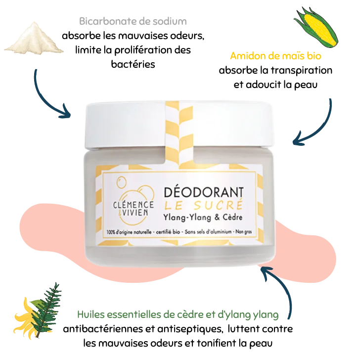 Déodorant naturel le sucré - Clémence & Vivien