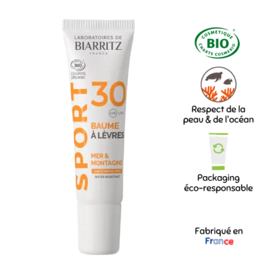 Baume à lèvres sport SPF 30 - Laboratoires de Biarritz