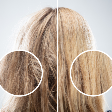 Avant - Après huile de coco