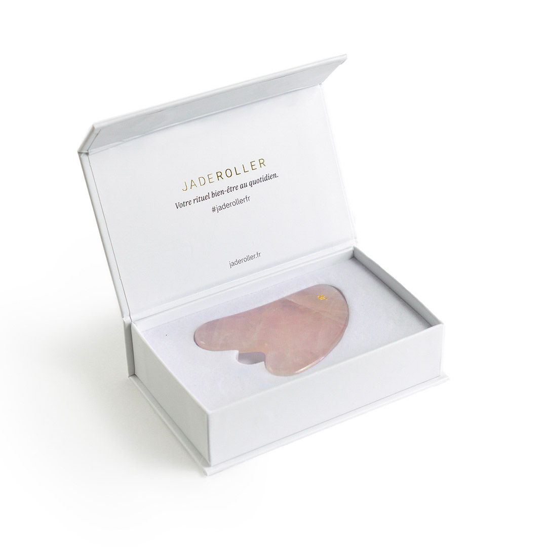 Gua Sha Quartz Rose - Jade Roller